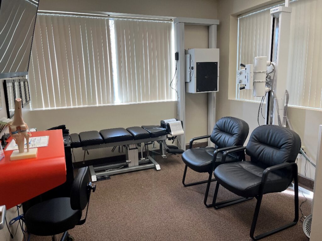A private treatment room at Twin Cities Chiropractic Spine and Injury Center